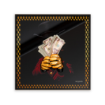 QUADRO DREAM BIG ORO 30X30