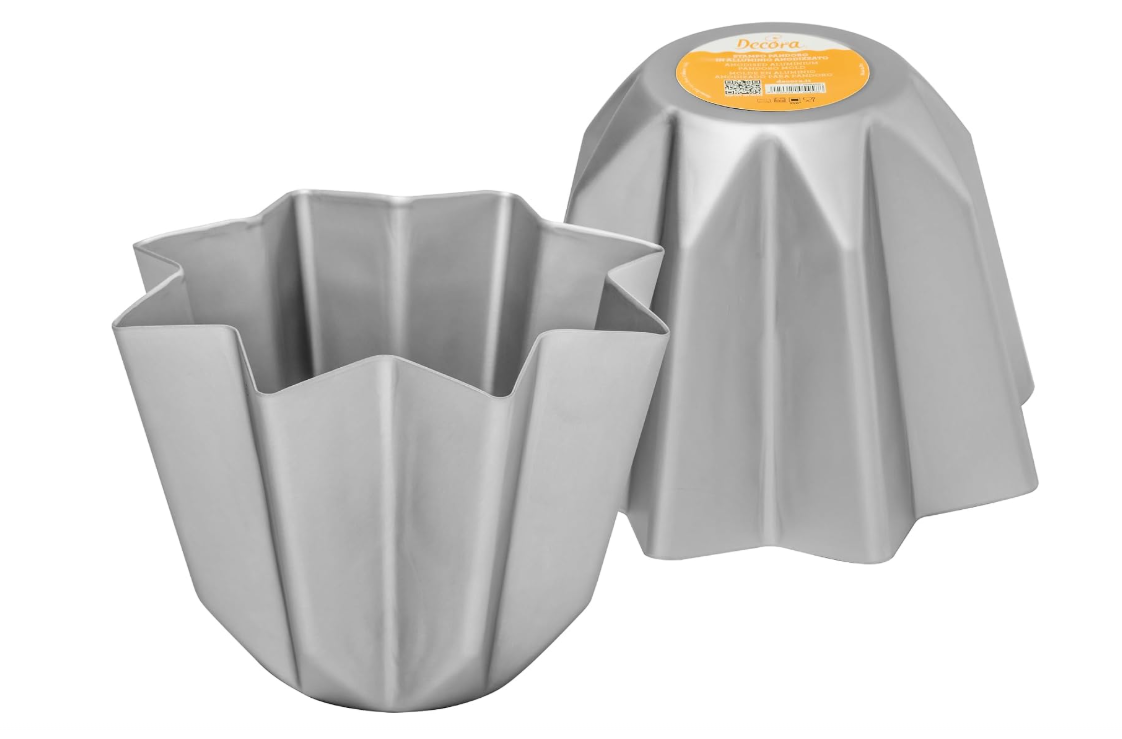 STAMPO PANDORO IN ALLUMINIO ANODIZZATO 1KG (5) STAMPO PANDORO IN ALLUMINIO ANODIZZATO 1KG