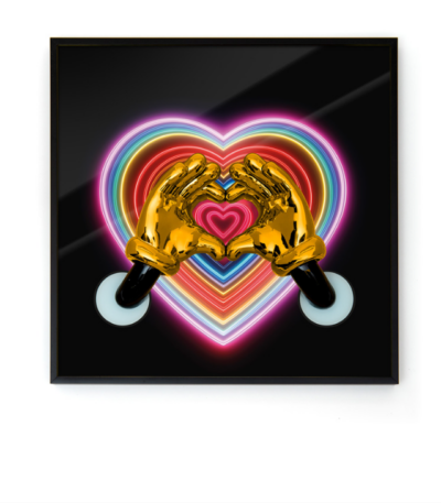 QUADRO WALL HE-ART NEON 40X40