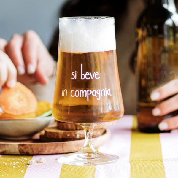Set 2 calici Si beve in compagnia