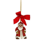 THUN - Addobbo Babbo Natale piccolo in ceramica
