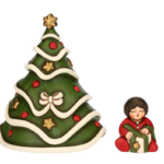 THUN - SET 2 PEZZI ALBERO DI NATALE CON BIMBO